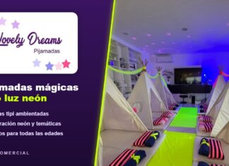 Pijamadas Lovely Dreams: carpas tipi, decoración neón y juegos