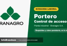 Búsqueda laboral: Branagro incorpora un portero para el control de acceso de su planta Búsqueda laboral: Portero / Control de acceso en Branagro S.A.
