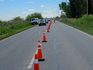 Comenzaron los trabajos para instalar un radar de velocidad en la Ruta 210