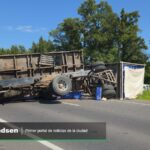 Grave accidente en Ruta 215 entre camión y camioneta Siniestro vial entre Brandsen y Loma Verde